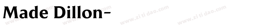Made Dillon字体转换